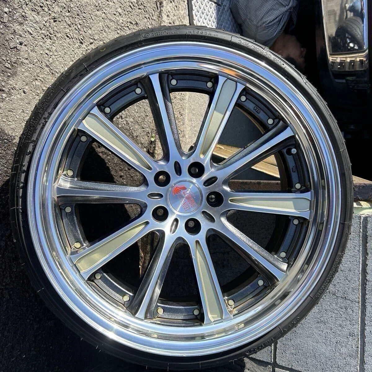 JDM Deep stepped rims by Leonhard Graal 9J10J Crown for Majesta Alphar No Tires - Image 2