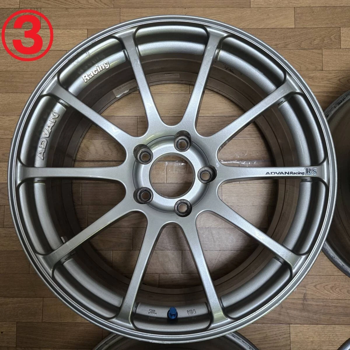 JDM Rare 188.5J +50 PCD114.3 ADVAN Racing RS WRX STI VAB GVB GRB S4 VA No Tires - Image 4