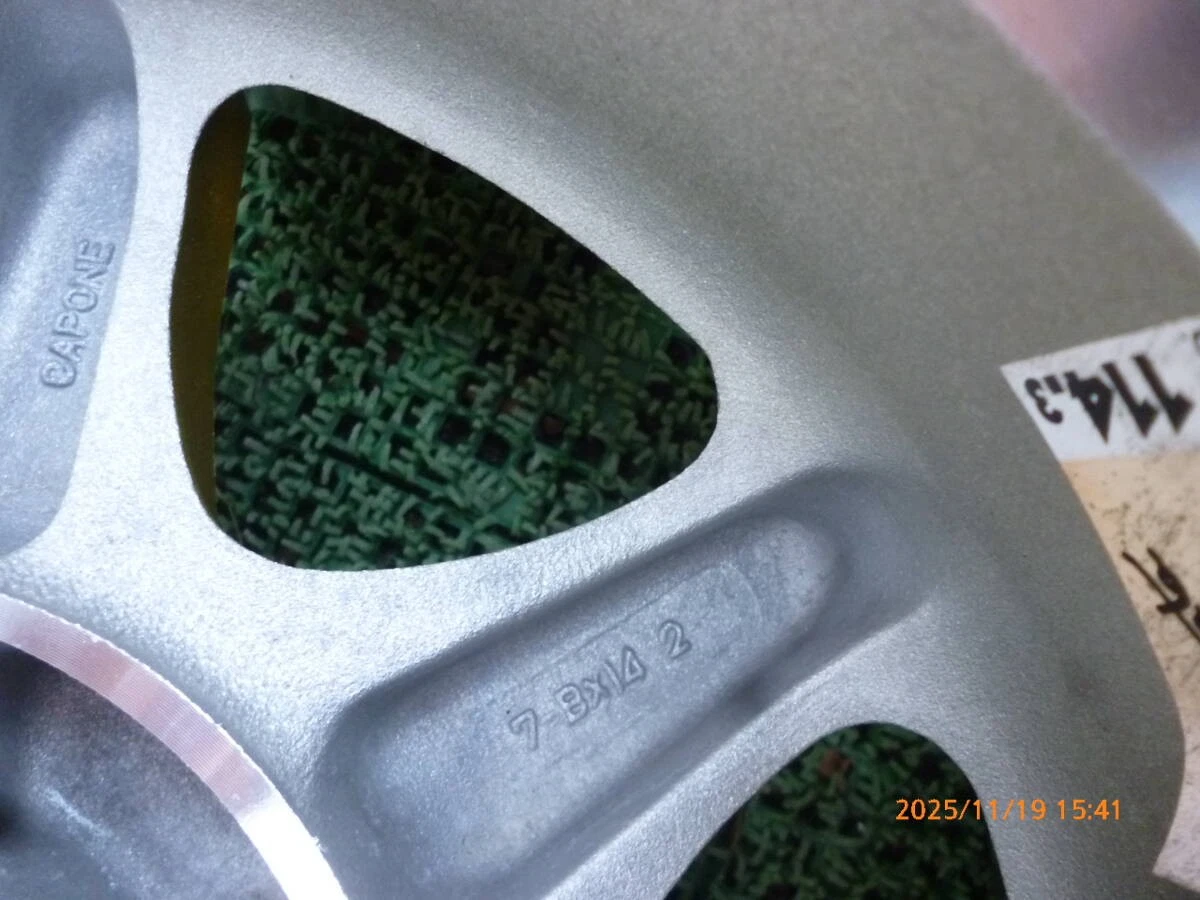 JDM CAPONE 7-Bx14 14x7J 114.3 4-hole 4-Book deep rim 4-Individual old No Tires - Image 9