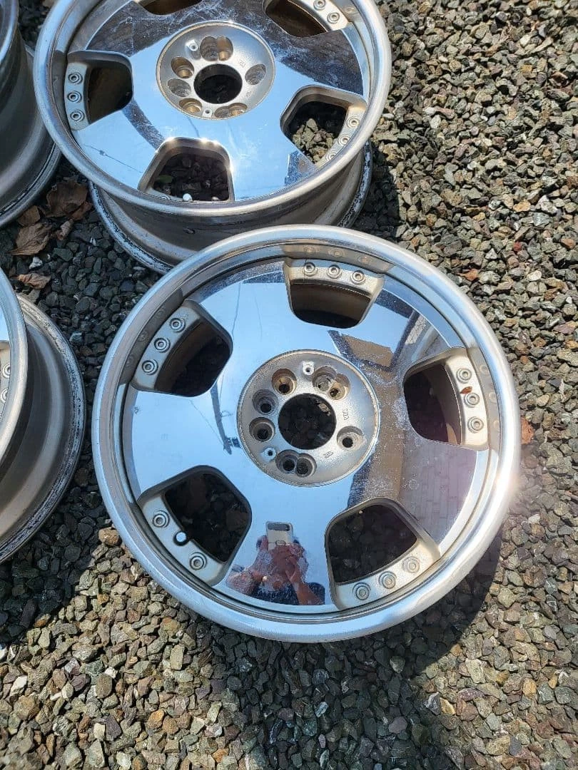 JDM Rare SSR Vienna Dish Plated Flush Fit for Light and Compact Cars No Tires - Image 4