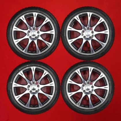 JDM Set of 4 Dunlop Winter Maxx 01 245/40R18 93Q 9-spoke 8J +35 PCD114 No Tires