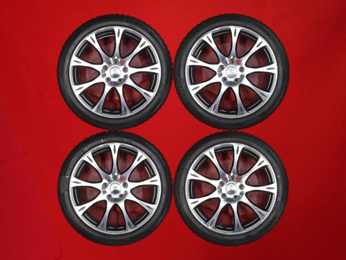 JDM Set of 4 Dunlop Winter Maxx 01 245/40R18 93Q 9-spoke 8J +35 PCD114 No Tires