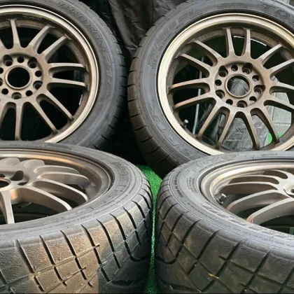 JDM RAYS VOLKRACING RE30 16x6.5J +55 PCD114.3-5 Bronze wheels for NC R No Tires