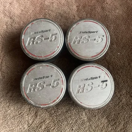 JDM C180-12WEDS SPORT Wedssports RS-5 Aluminum Wheel Center Caps Used No Tires