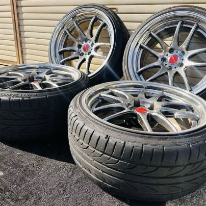 JDM WORK emotion CR2P 199.5J+30 10.5J+30 PCD114.3 5-lug Deep Corn Cave No Tires