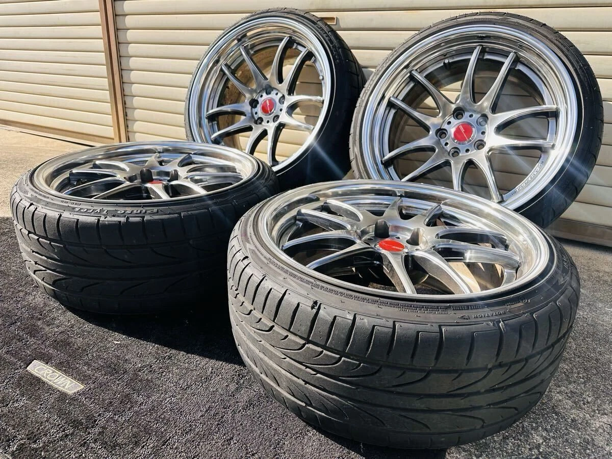 JDM WORK emotion CR2P 199.5J+30 10.5J+30 PCD114.3 5-lug Deep Corn Cave No Tires