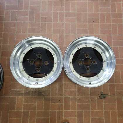 JDM Deep-rimmed old car rare ADVAN A3A 146.5J+6 4H-114.3 wheels out of No Tires