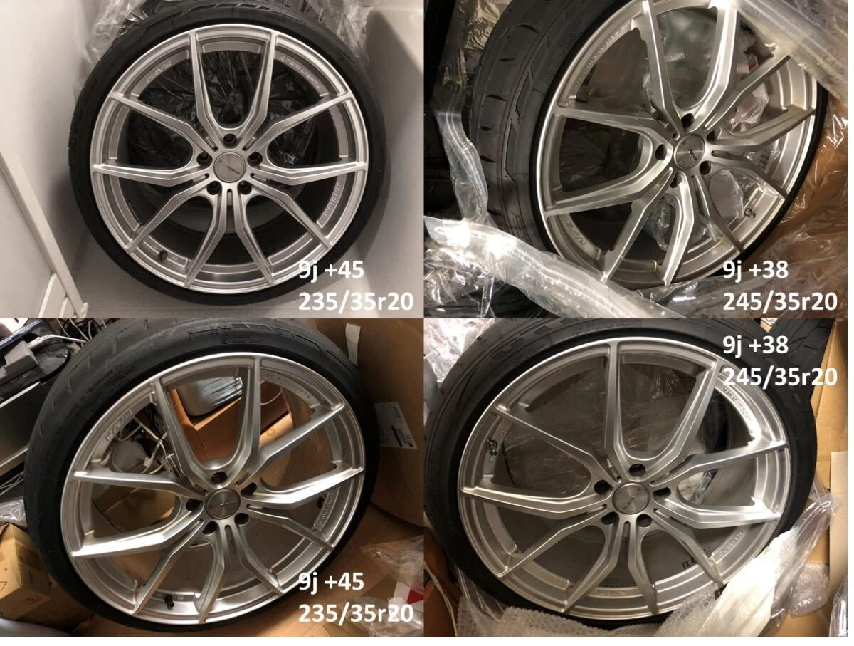 JDM 20-inch Rays Gra Village Gram Lights 57FXX 9j +45/9j +38 wheels an No Tires