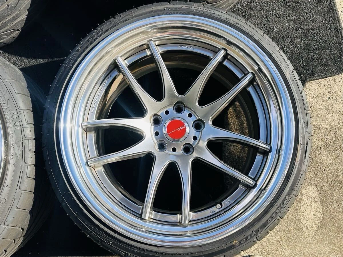 JDM WORK emotion CR2P 199.5J+30 10.5J+30 PCD114.3 5-lug Deep Corn Cave No Tires - Image 4