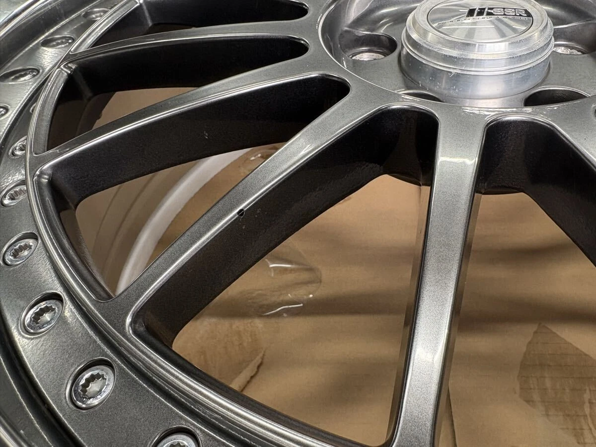 JDM TANABE SSR Professor TF1 209J+29/+24 PCD114.3 Titanium Silver whee No Tires - Image 5