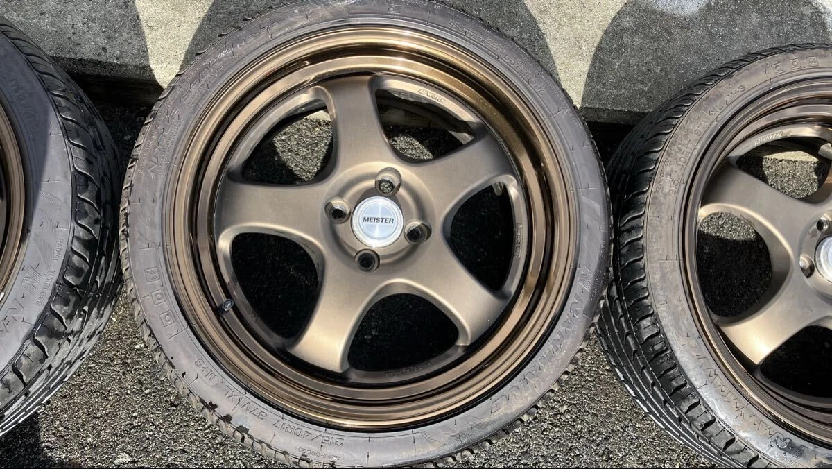 JDM WORK MEISTER S1R 177.5j +40 x 2 wheels 7.5j +43 x 2 wheels ND Road No Tires - Image 3