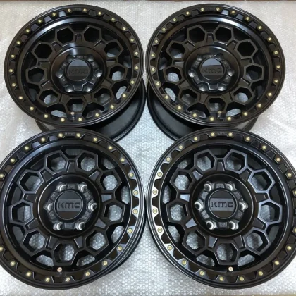 JDM Rare KMC KM545 179J ±0 Aluminum Wheels 139.7mm for Toyota Tundra T No Tires