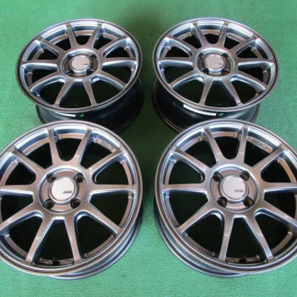JDM SSR GTV02 4-wheel set 15x6.5J+42 100mm diameter no scratches. Fits No Tires