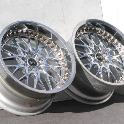 JDM Ultra-deep rims WORK LeZacks Mesh 10J +33 2Book S13 S14 S15 180SX No Tires