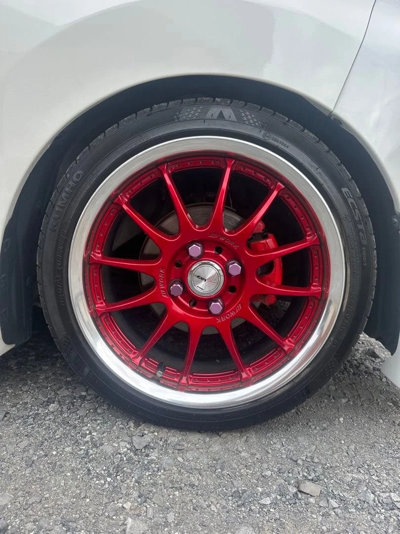 JDM Work Sen Ikusa 6J+45 and 6J+34 25 year old 165/50r16 tires No Tires