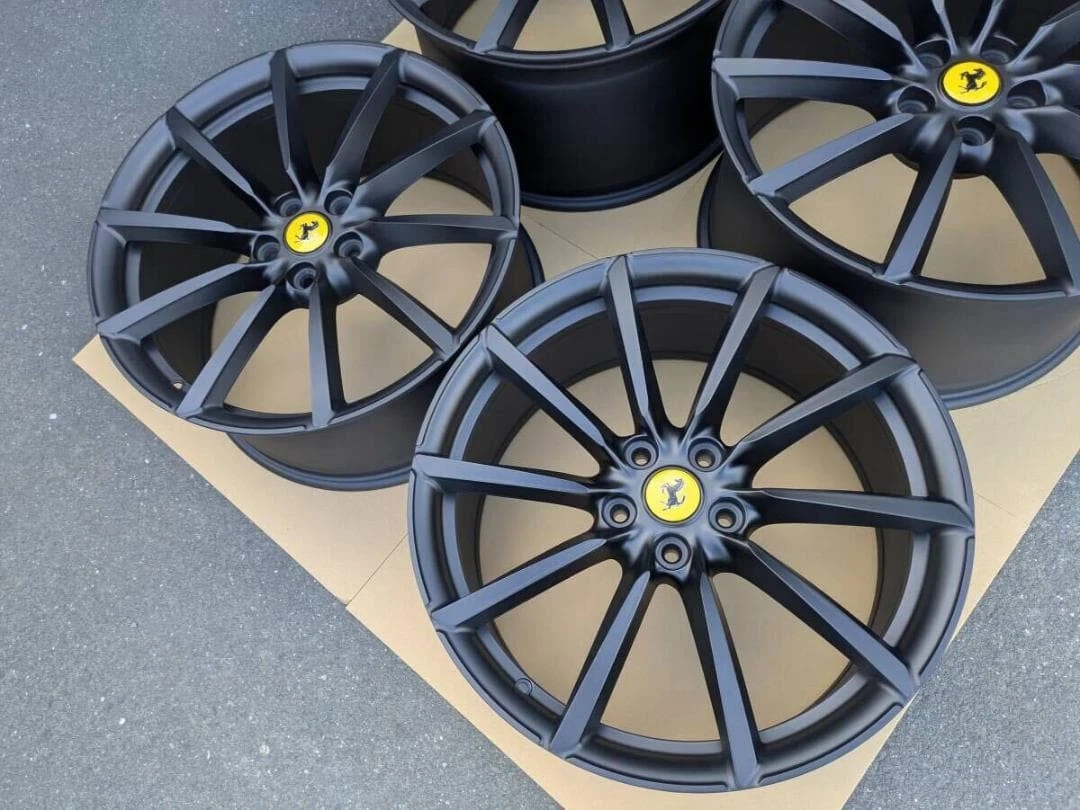 JDM Forging Ferrari F12 Bell Linetta Genuine 20 Semi-Gloss Black Paint No Tires - Image 2