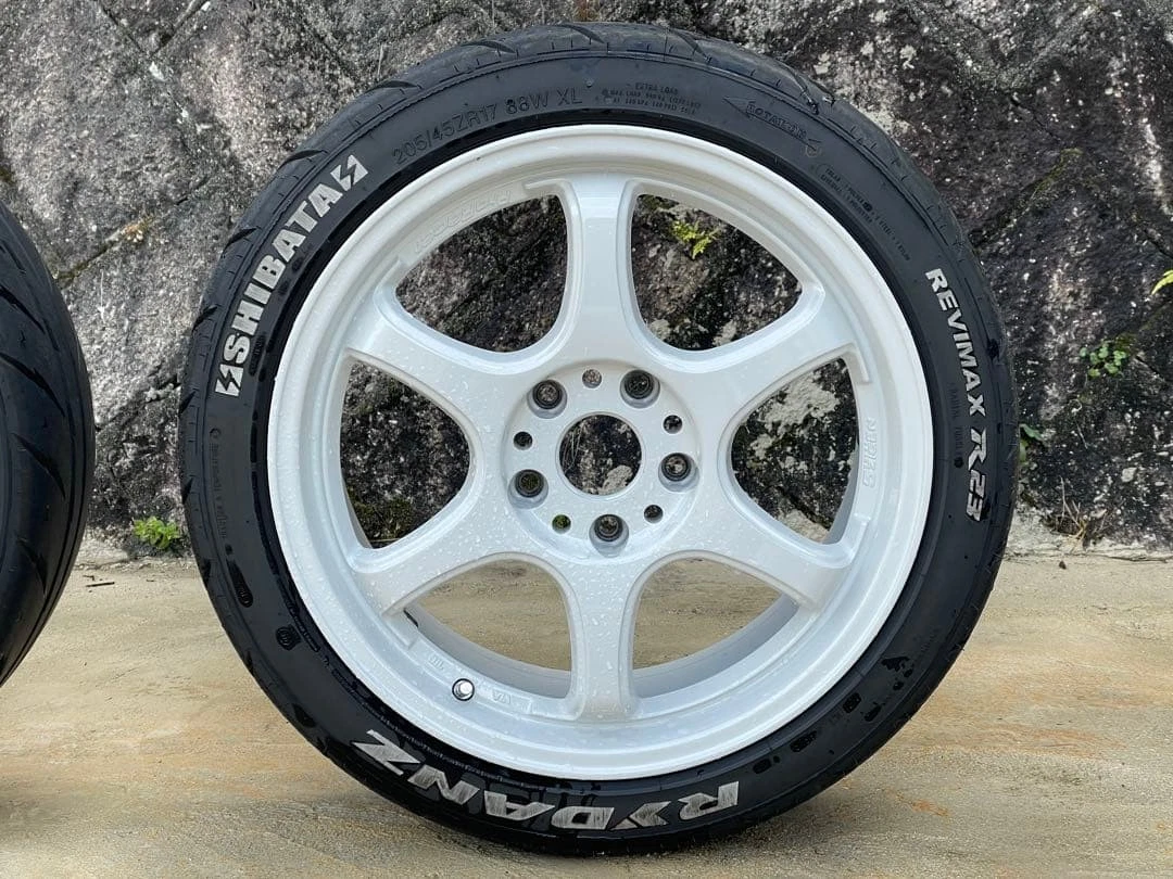 JDM SHIBATIRE 205/45ZR17 5ZIGEN 17 7J +45 2Book No Tires - Image 3