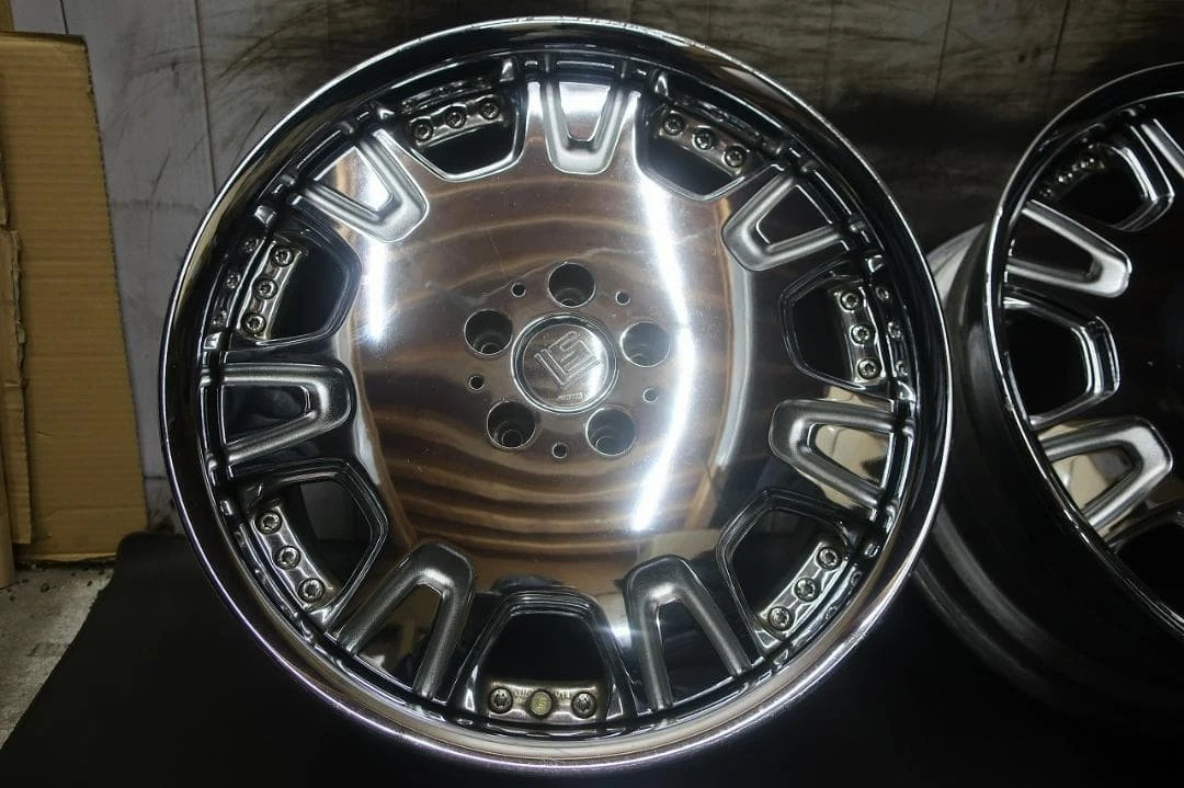 JDM WORK LS507 198.5J +45 9.5J +52 4Book Plated No Tires - Image 2