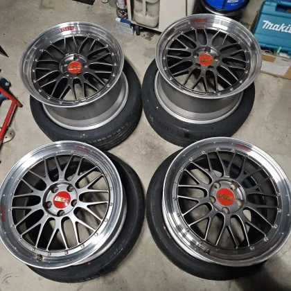 JDM BBS LM Championship 8.5J/9.5J LM220H/LM221H wheels 4-wheel set PCD No Tires