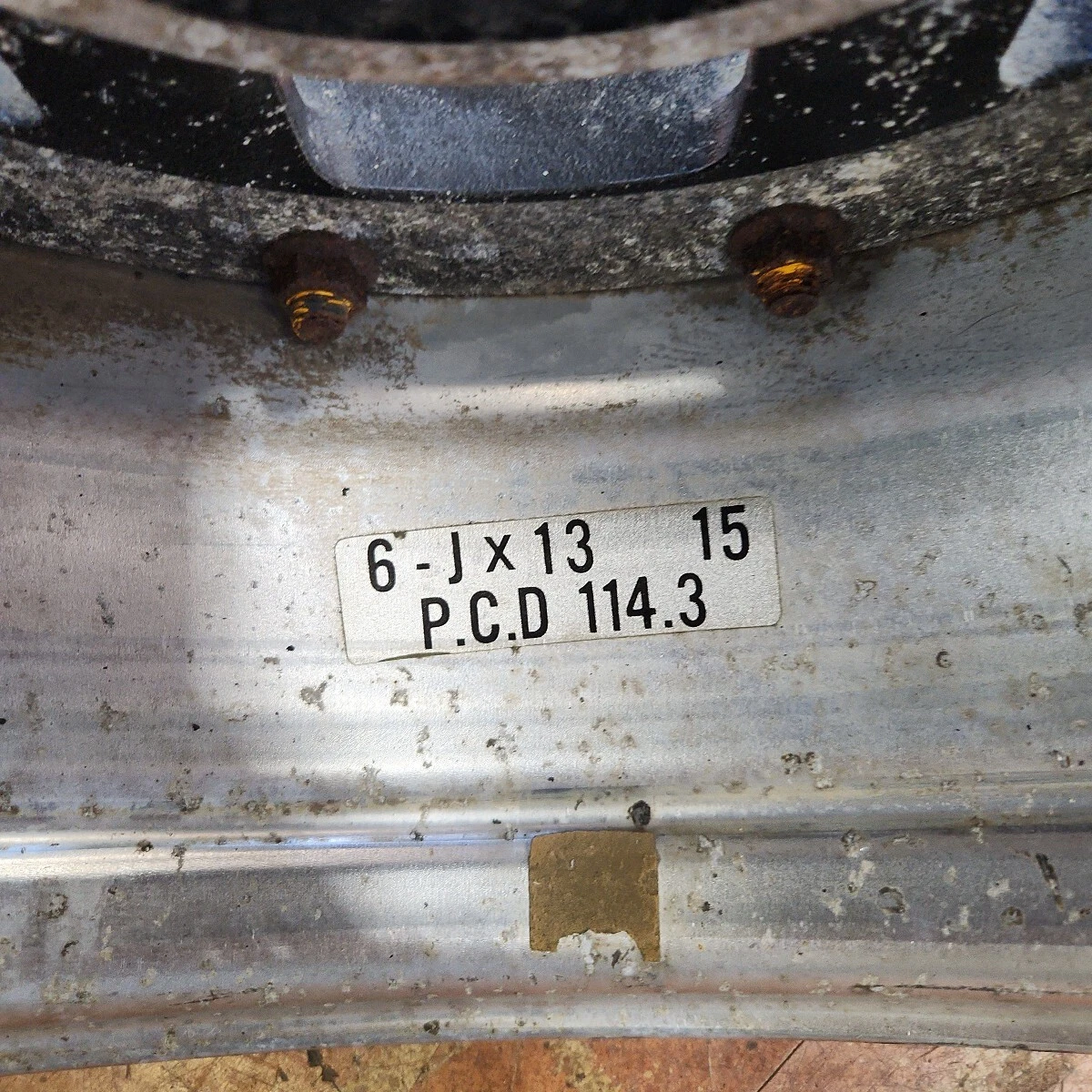 JDM Deep rim old car Enkei ENKEI Fortress Four 13 inches 6J+15 7J+5 4H No Tires - Image 9