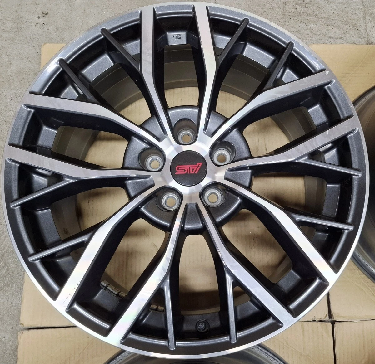 JDM Subaru WRX STI genuine 19 wheels 4Book 8.5J final model Levorg S4 No Tires - Image 4