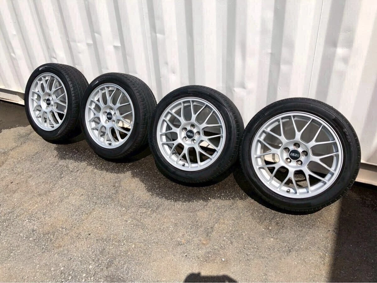 JDM Tube i250649-36 Rare Item Subaru Genuine BBS RG345 Aluminum Wheels No Tires - Image 2