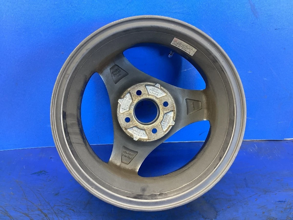 JDM WEDS 3-spoke wheels 14x4.5J+44 4-spoke set some scratches and bald No Tires - Image 3