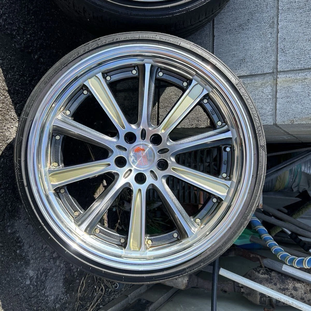 JDM Deep stepped rims by Leonhard Graal 9J10J Crown for Majesta Alphar No Tires - Image 5