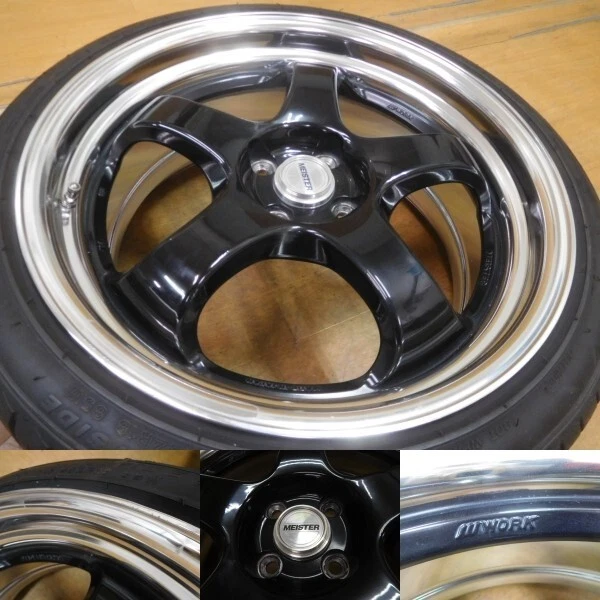 JDM 15-262 Beautiful Deep rim work MeisterS118in 8J +40 7.5J +42 PCD1 No Tires - Image 4