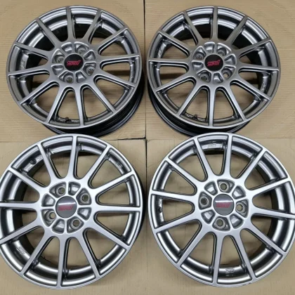 JDM Subaru Stella STI Genuine Option 15 Wheels 4Book Set Sambar Preo V No Tires
