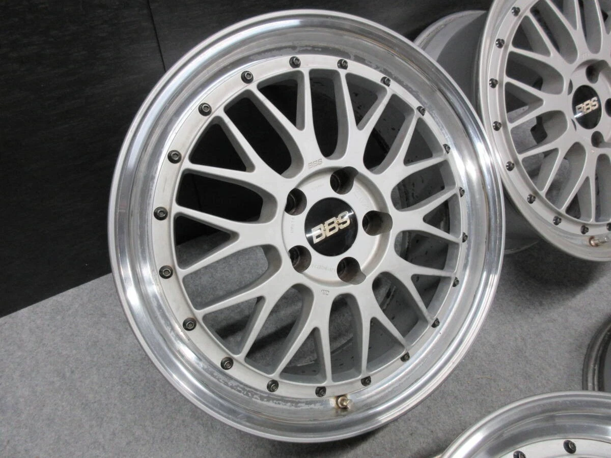 JDM Rare BBS 4Wheels LMP078 LM115 18x8+35 9.5+38 5 x114.3 Mark X Alphard Skyline - Image 7