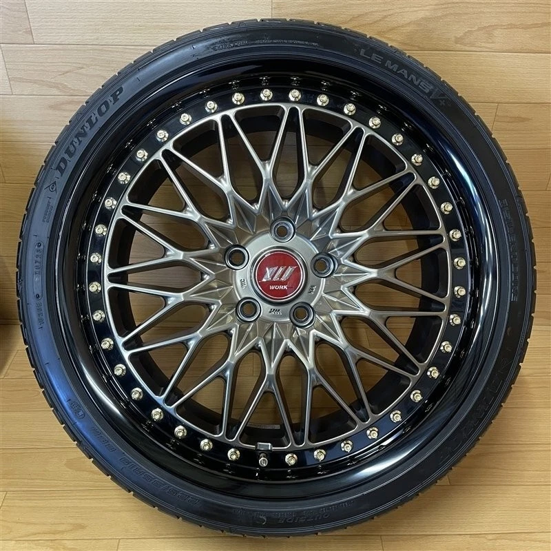 JDM WORK VS-XV 8.0-19+46 5H114.3 Dunlop Le Mans 5+ 225/35R19 88W tires No Tires - Image 2