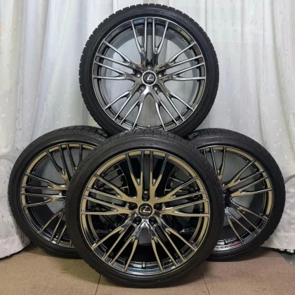 JDM Lexus LS500f genuine optional wheels: Modellista 21 studless tires No Tires