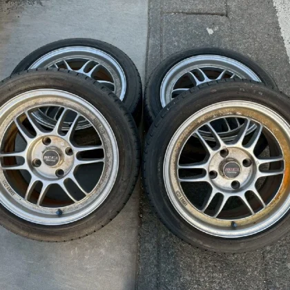 JDM ENKEI RPF1 16-inch 7J+43 4h100 aluminum wheels with tires lightwei No Tires