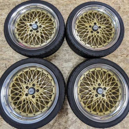 JDM Rare SSR Formula Mesh 199J+37 PCD112 5-hole 5H VW Audi Benz Golf E No Tires
