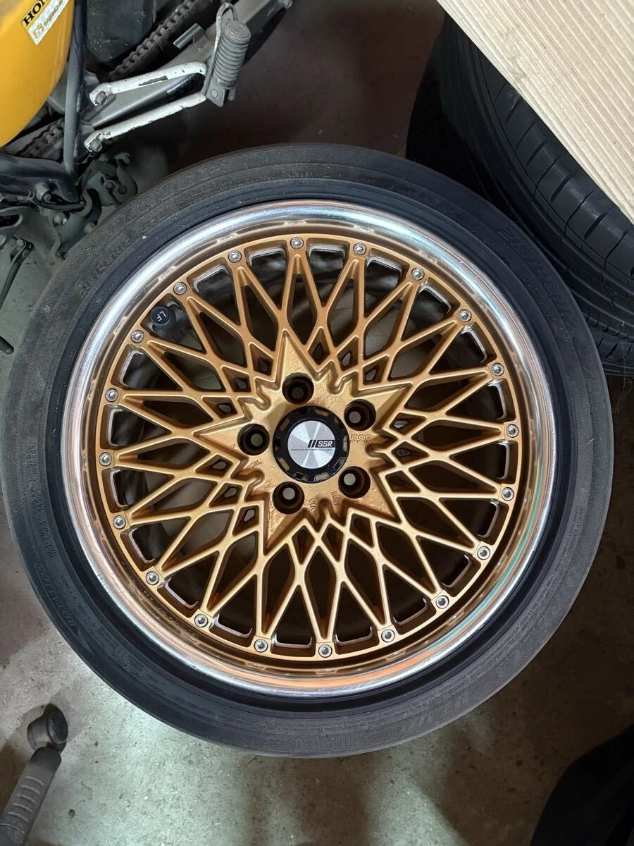 JDM SSR Formula Mesh 178J +26 9J +38 5H114.3 gold 4-book set Speedster No Tires
