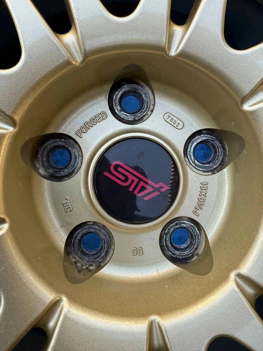 JDM Rare Impreza WRX STI genuine BBS RV739 forged wheels 18 8.5J +55 1 No Tires - Image 9