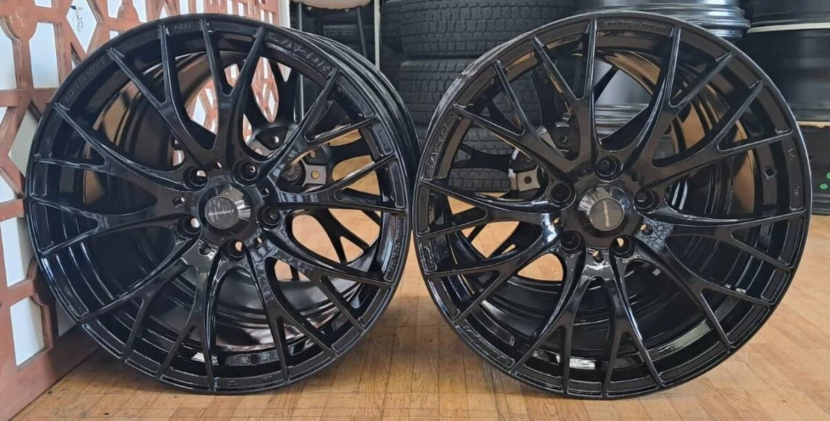 JDM wedssports SA-20R black color 18PCD 114.3 5H ET50 tires for Skylin No Tires - Image 7