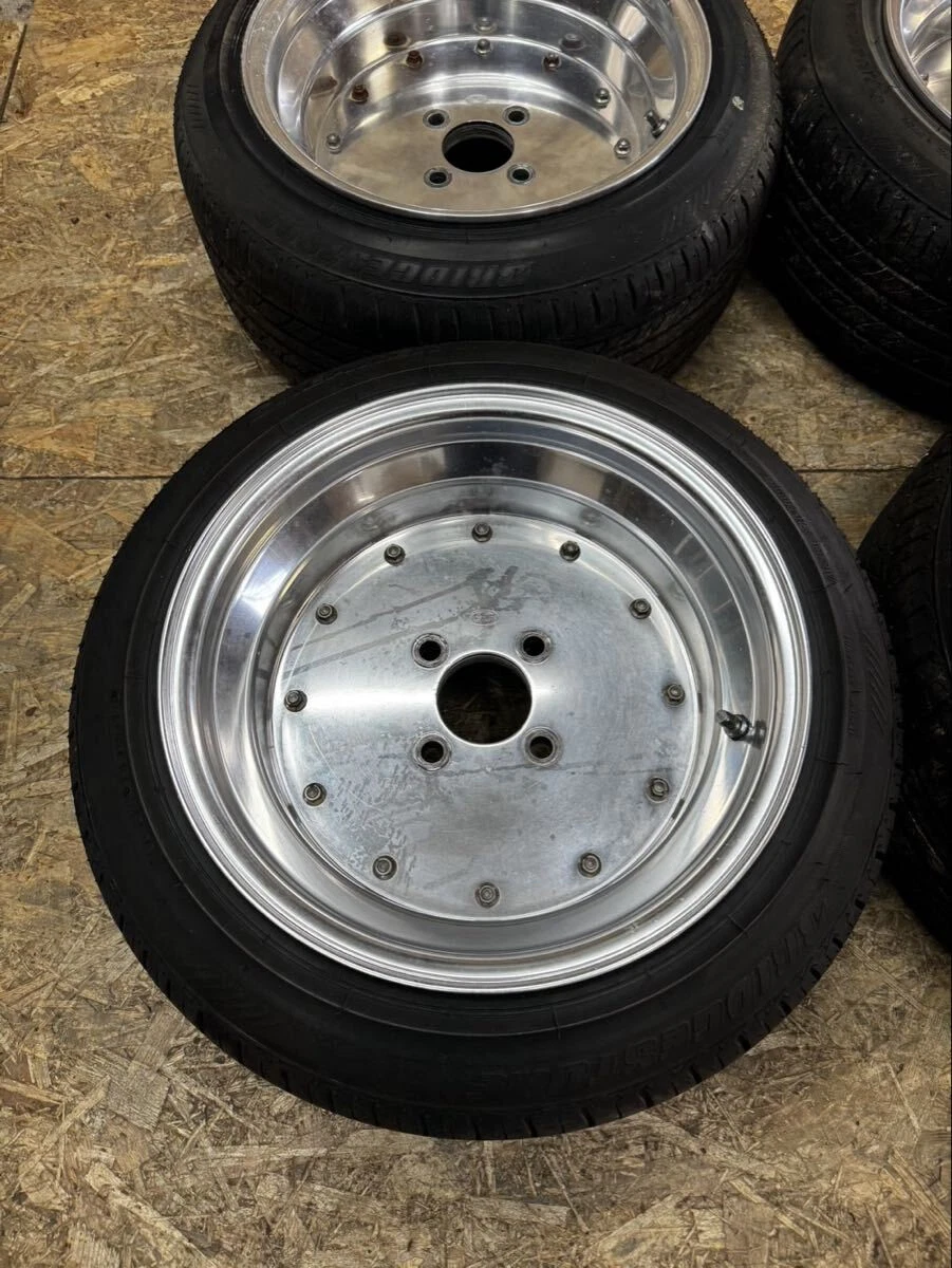 JDM Rare SSR MK-1 158.5J-8 PCD114.3 4-hole 4H deep rim discontinued. F No Tires - Image 2