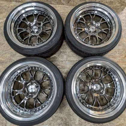 JDM Rare SSR MS3 1810J+24 PCD100 5-hole 5H deep rims ZN6 86 BRZ Prius No Tires