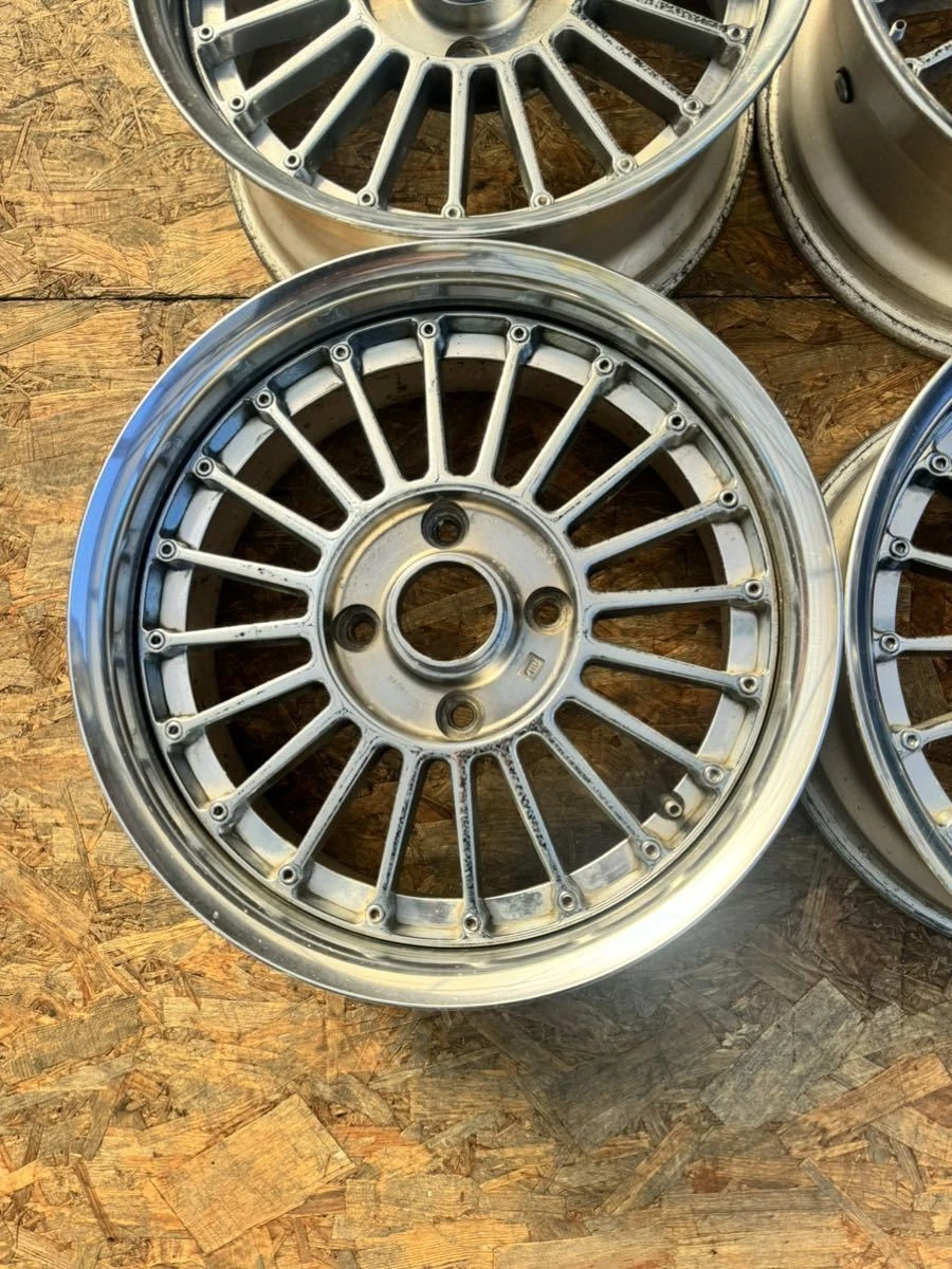 JDM Rare RAYS EMU Finned Wheels Plated 156.5J+19 PCD114.3 4-Hole 4H Ou No Tires - Image 2