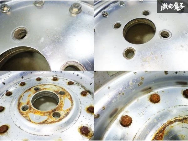 JDM Old car SSR Speedster Mark I 13PCD110 4H 4-hole Measured value 5J No Tires - Image 9