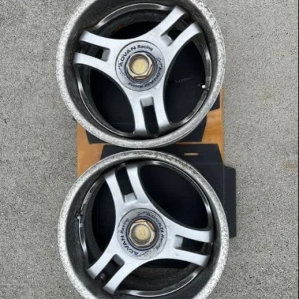 JDM 17silver black 5-spoke wheels No Tires