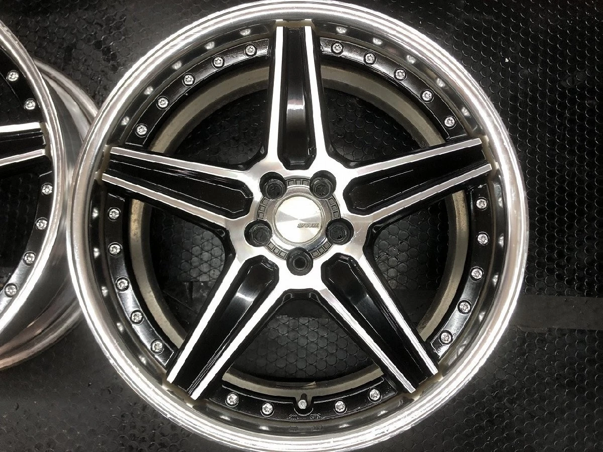 JDM WORK Lanvec LS1 wheels with aftermarket 194Book 7.5J5HPCD100+48 bo No Tires - Image 5