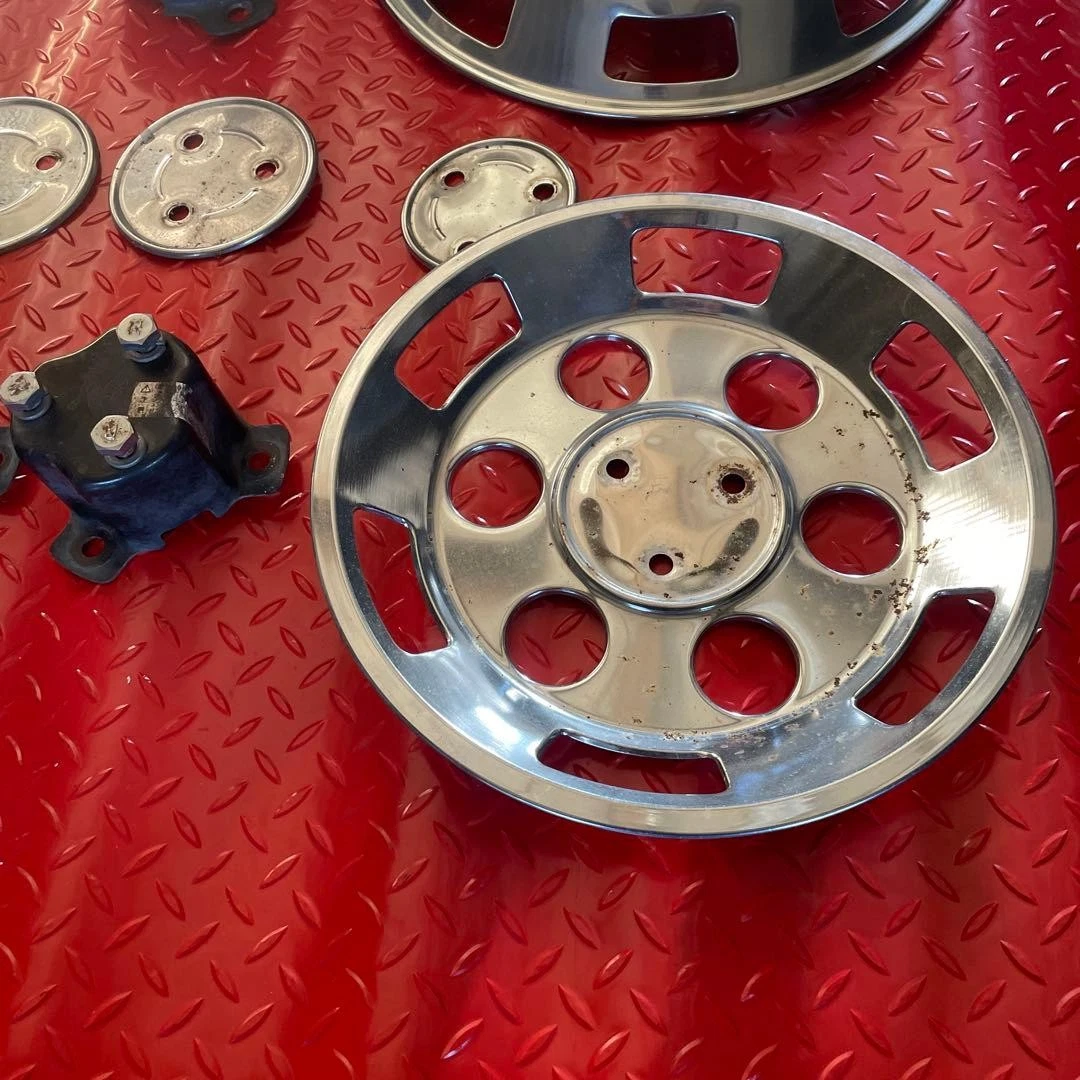 JDM Small size metal plated wheel cap cover for trucks No Tires - Image 5