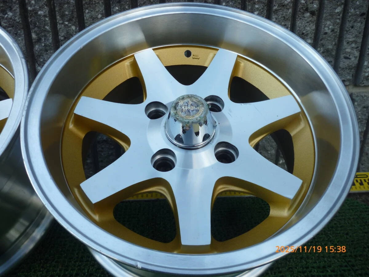 JDM CAPONE 7-Bx14 14x7J 114.3 4-hole 4-Book deep rim 4-Individual old No Tires - Image 7
