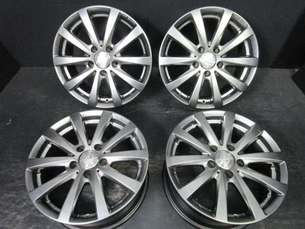 JDM Topy Industries Team Sparco Ballare 7J-16+38 112 Bridgestone Bridg No Tires - Image 2