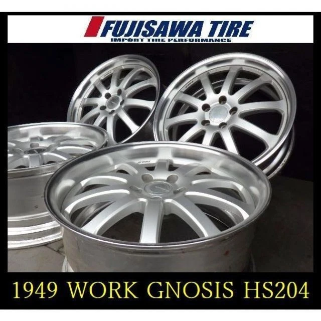 JDM 1949WORK GNOSIS HS20419x8J/9J 5 holes PCD114.3 +43/+454Book WOR No Tires