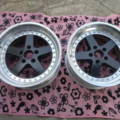 JDM WORK Equip 8J/OFF+5? PCD114.3 2Book stepped rim 17 inch No Tires