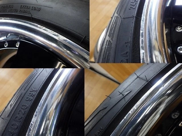 JDM Deep-rim WORK Lanvec LD1 wheels with 4Book 5H-114.3 209J+35 245/40 No Tires - Image 9